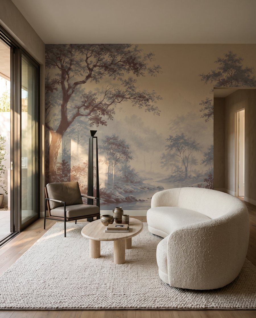 Trees along a path — interior 2