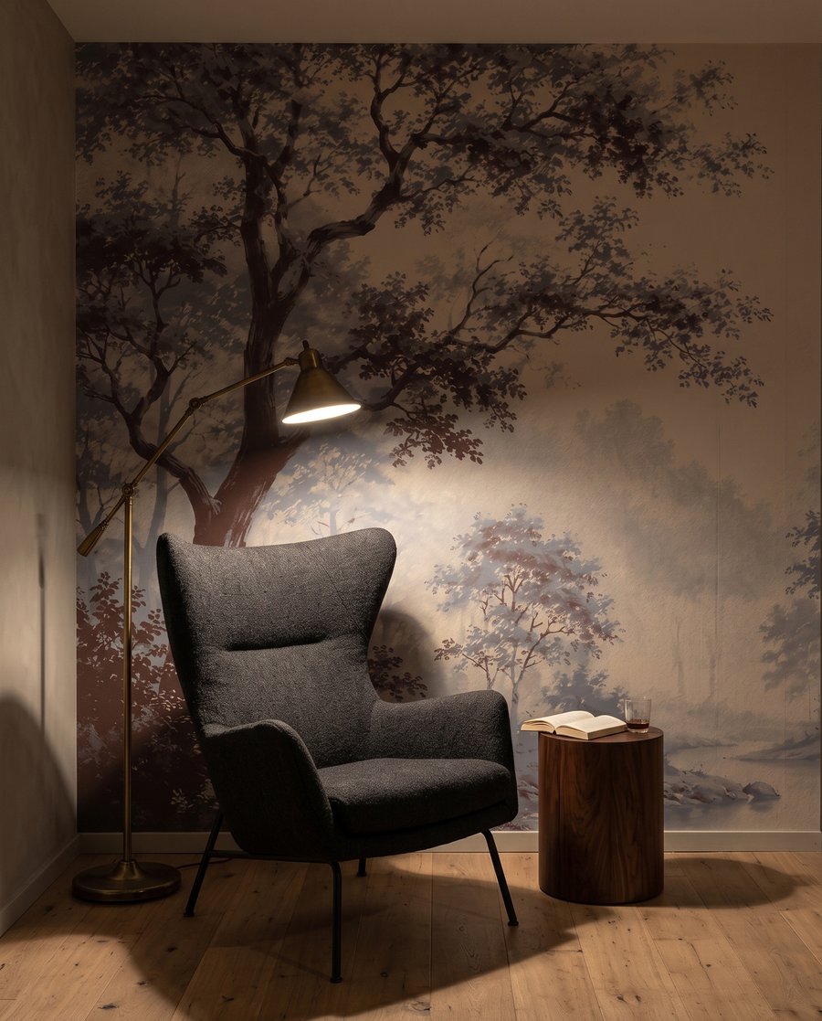Trees along a path — interior 3