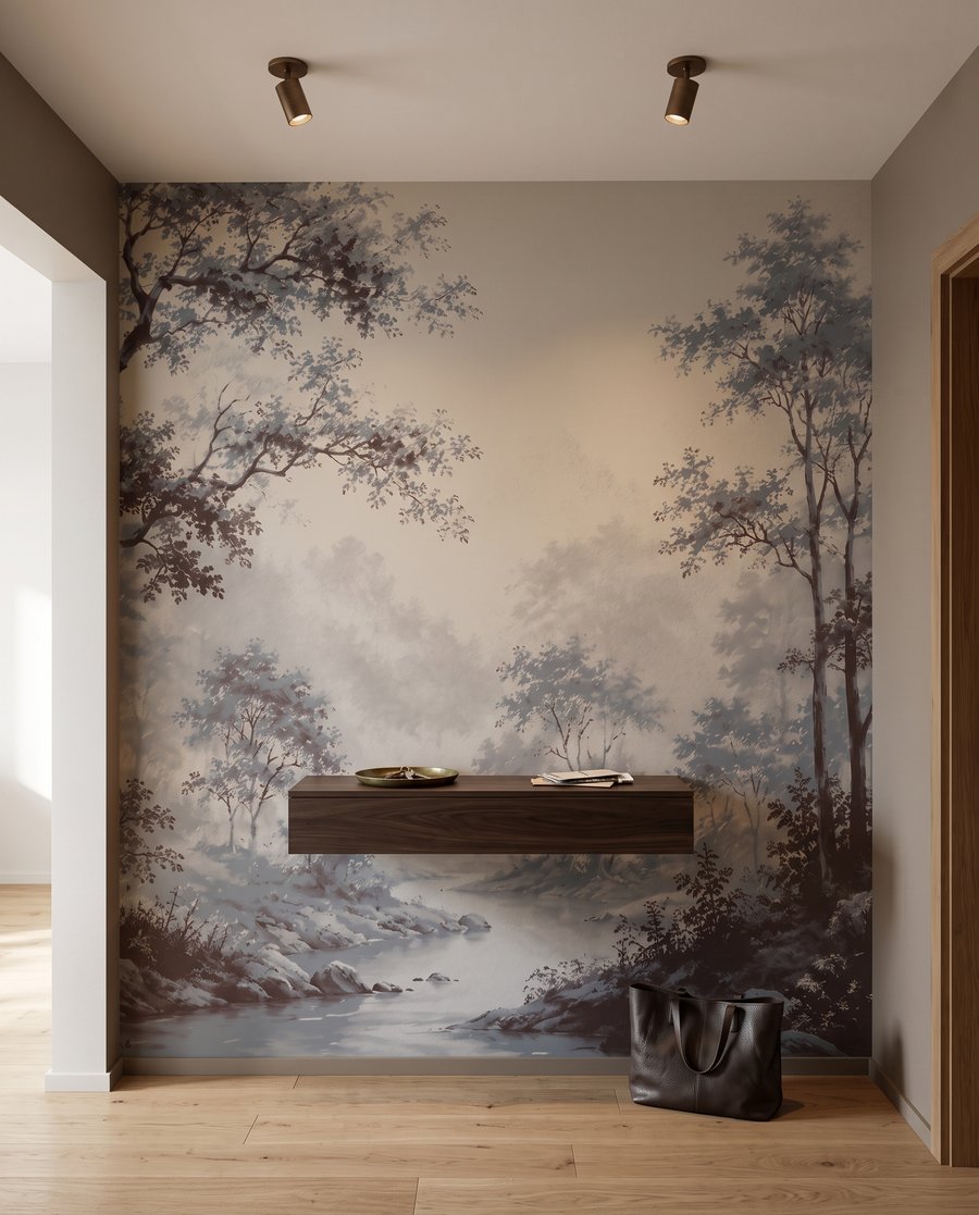 Trees along a path — interior 4