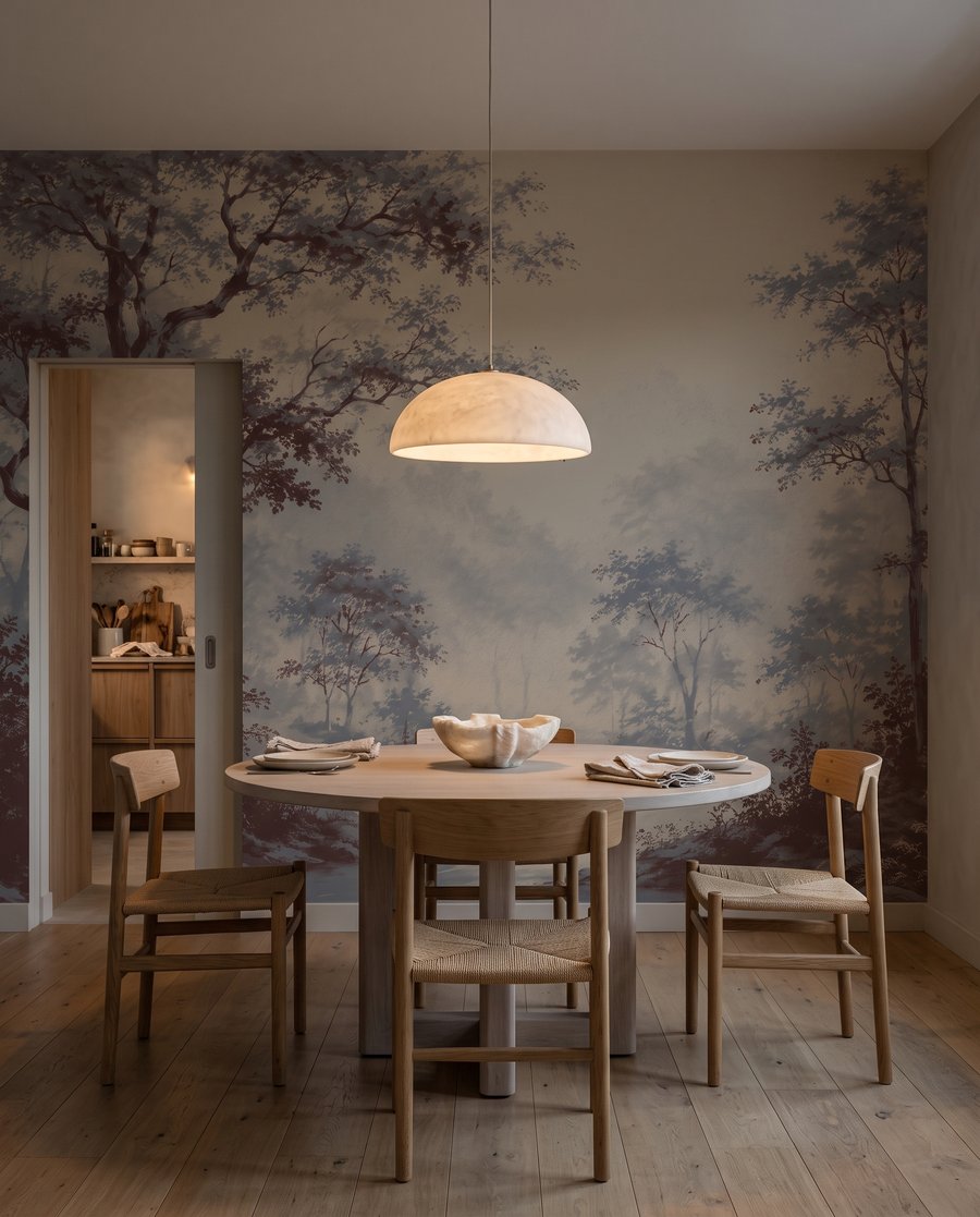 Trees along a path — interior 5