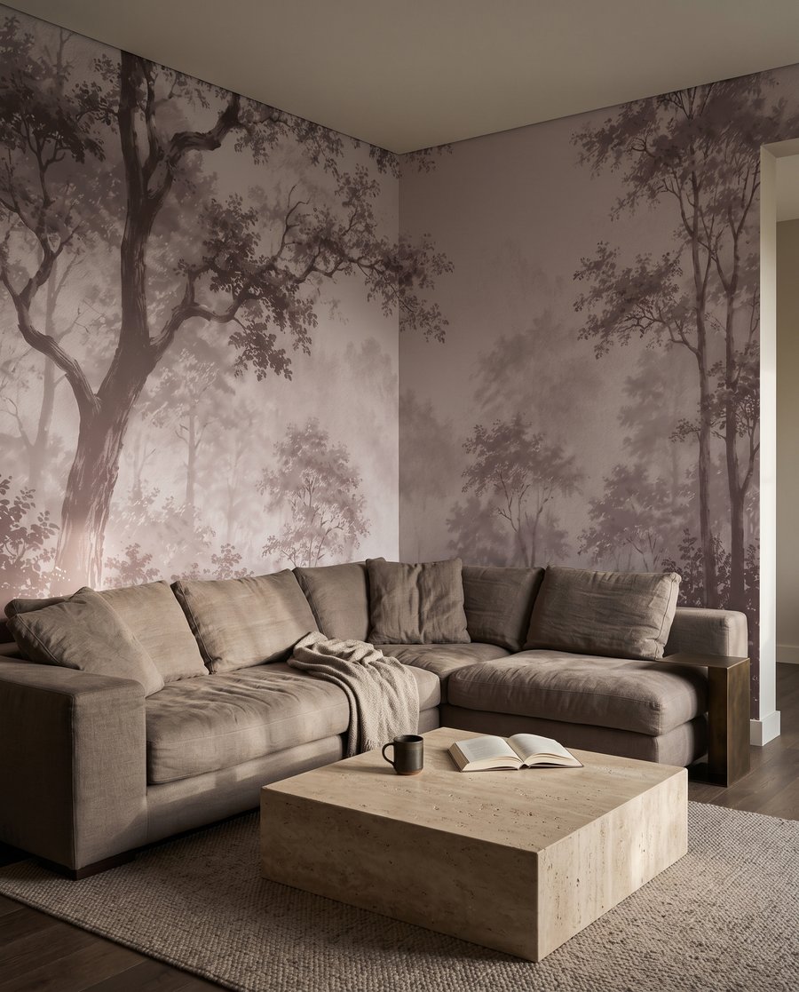 River Through the Woods in an interior