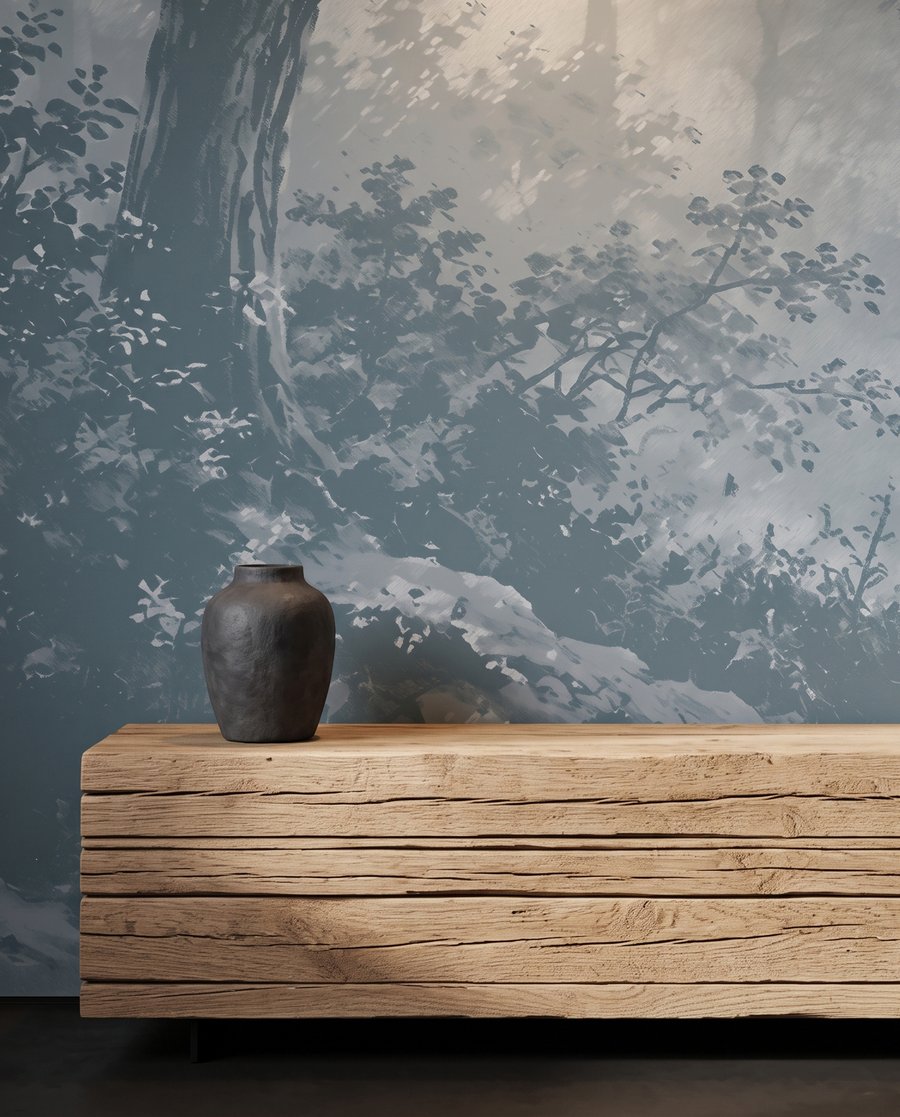 River Through the Woods — detail