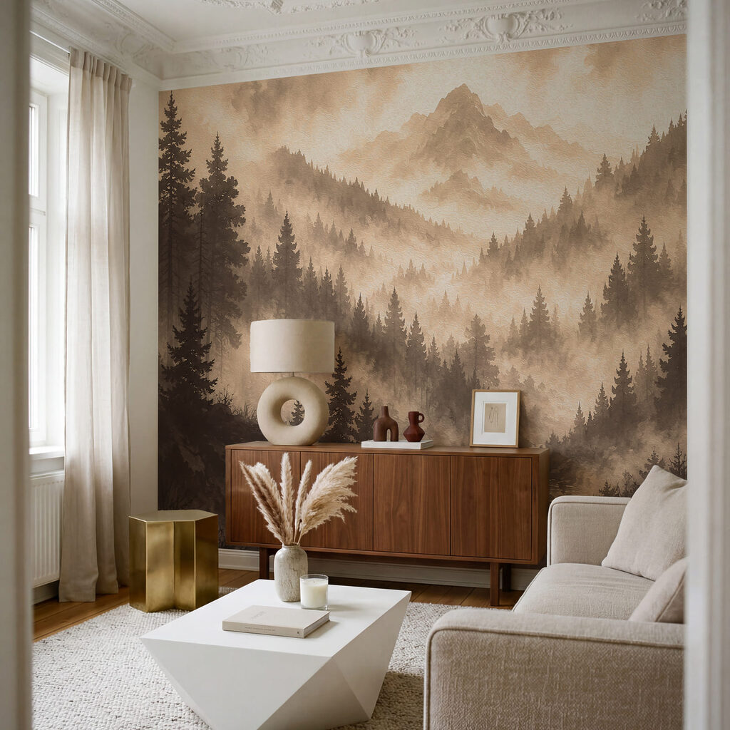 Pine Peaks at Dawn — interior 2