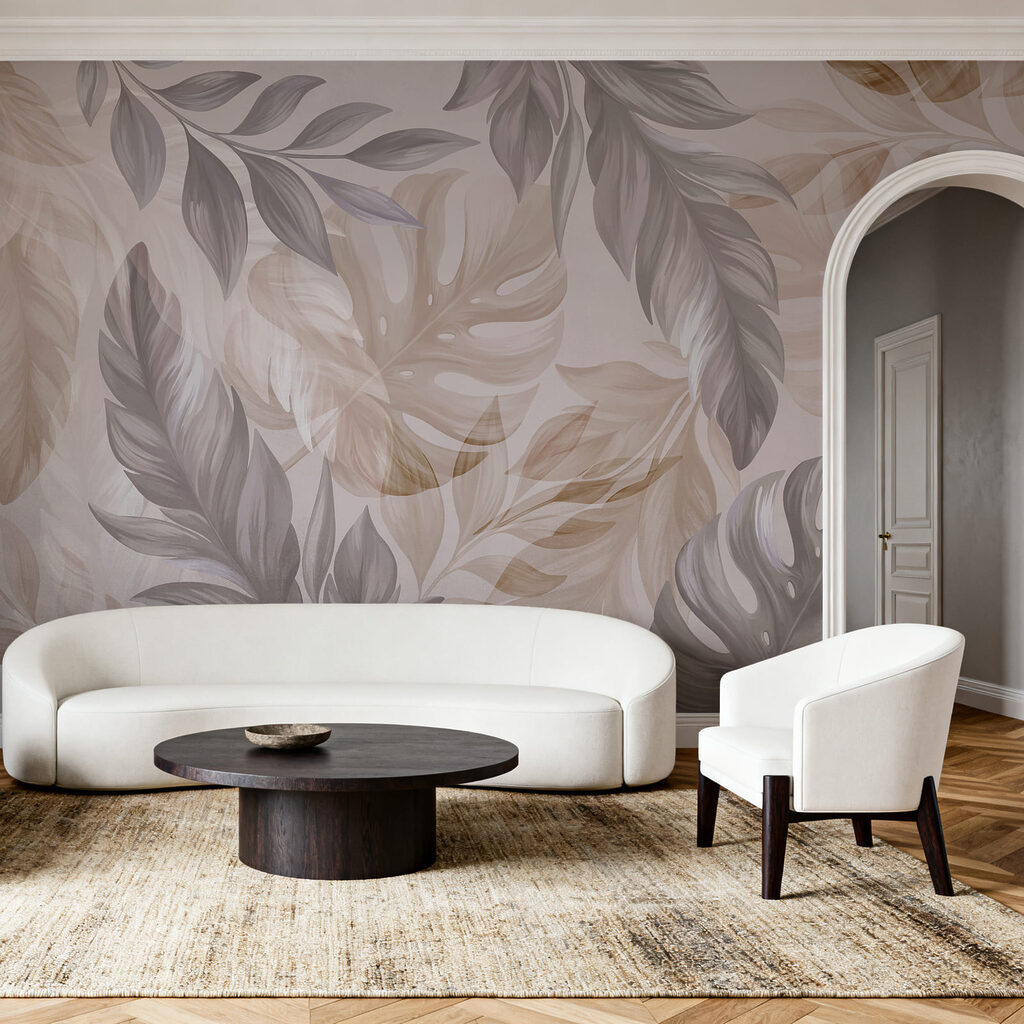 Layered tropical leaves — interior 1