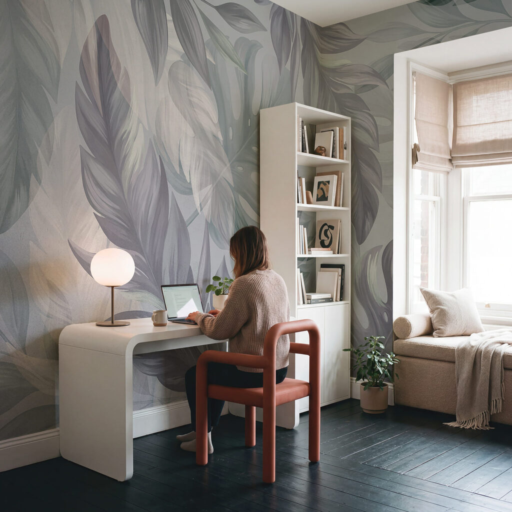 Pastel Leaf Tapestry — interior 1