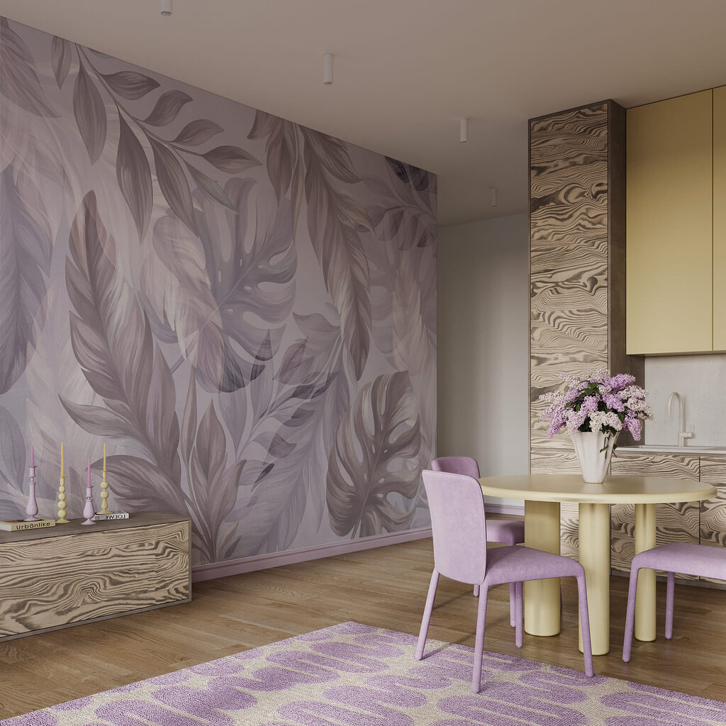 Pastel Leaf Tapestry — interior 2