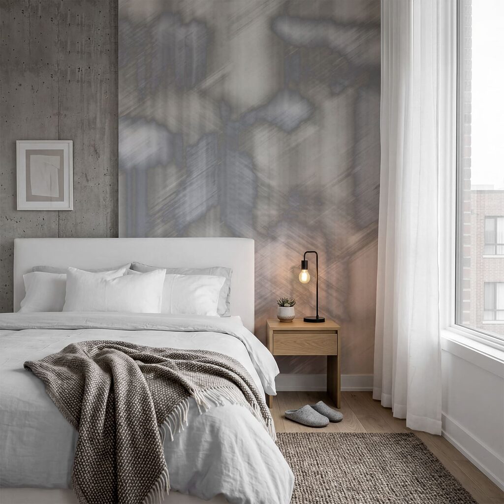 Blurred shapes and streaks — interior 1