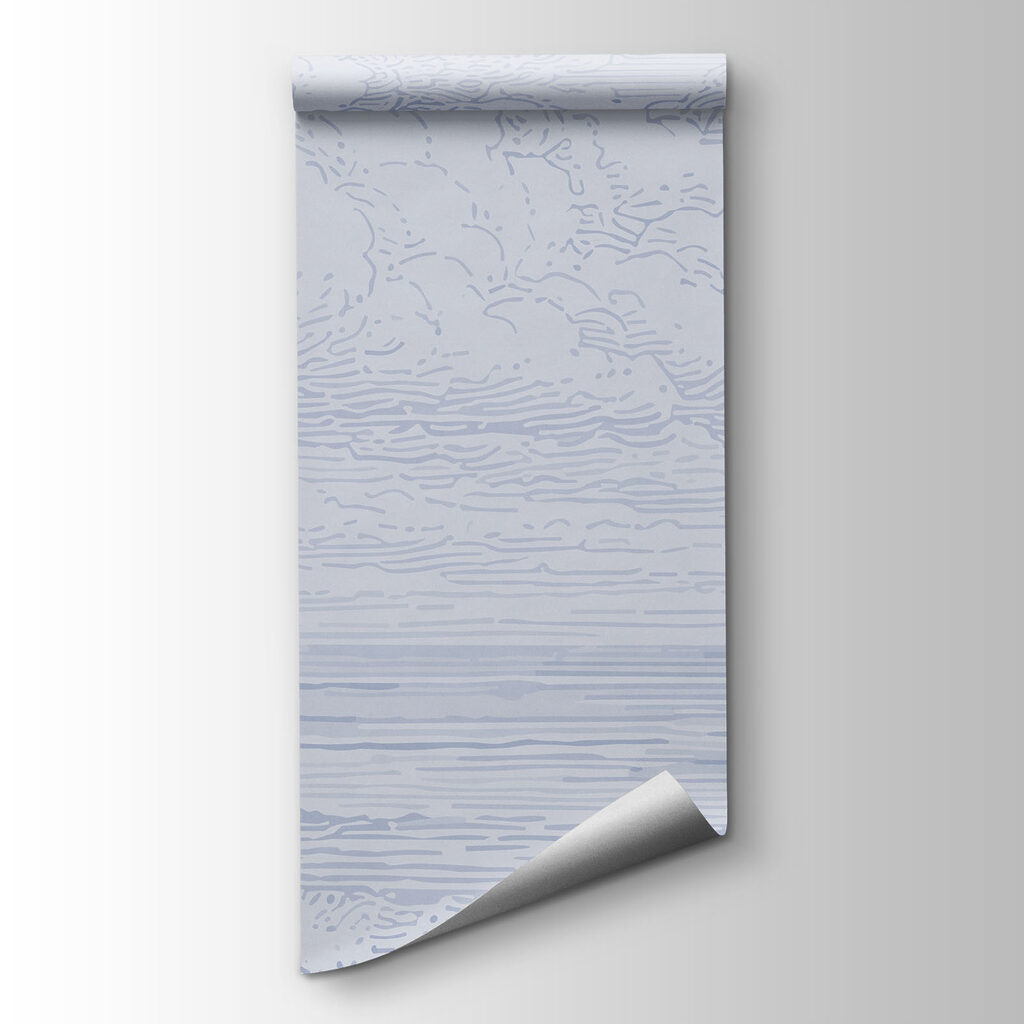 Pale coastline with pines — product view