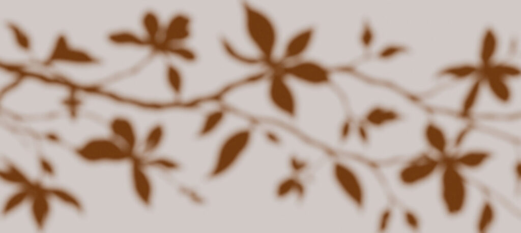 Soft leaf silhouettes — full design