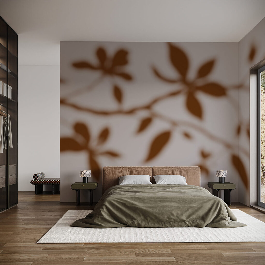 Soft leaf silhouettes — interior 1