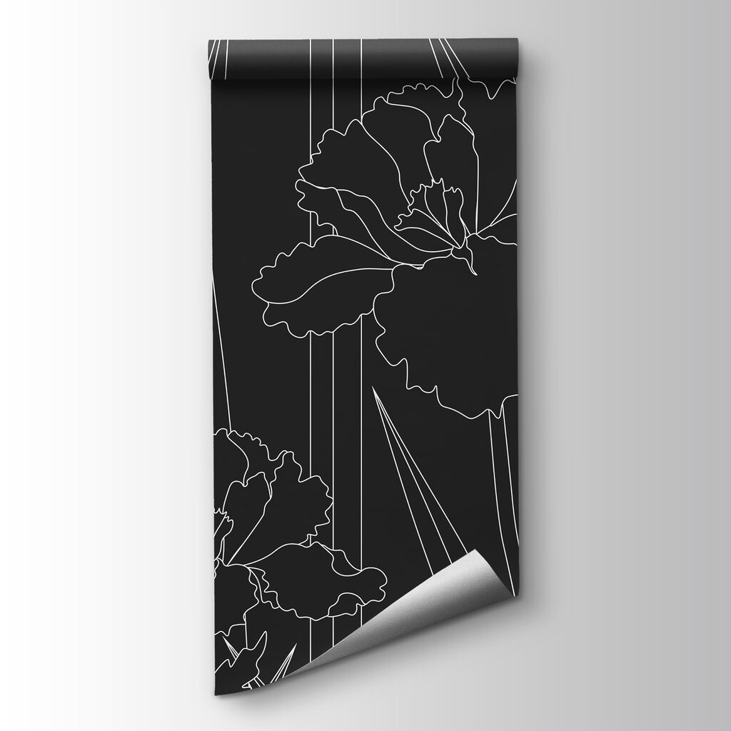 Irises in line drawing — product view