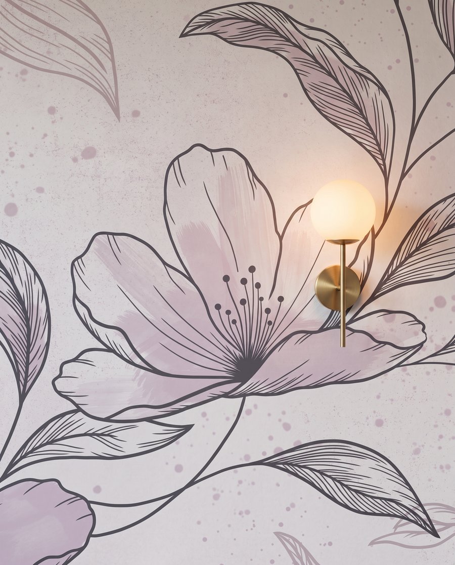 Floral Linework — detail