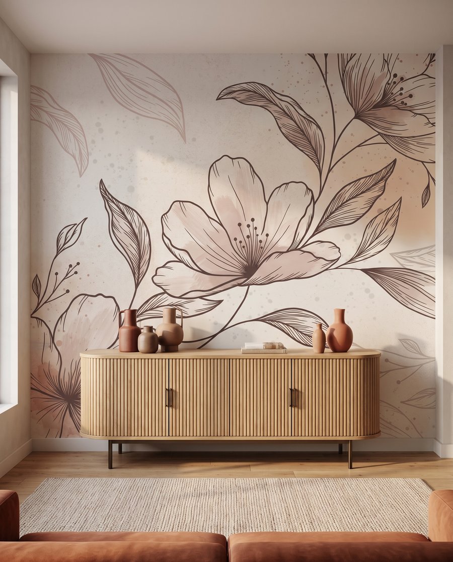 Floral Linework — interior 1
