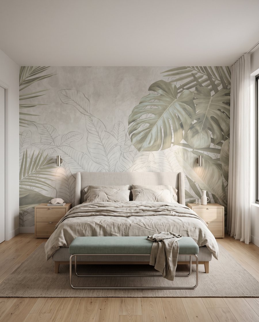 Tropical leaves, sketched — interior 2
