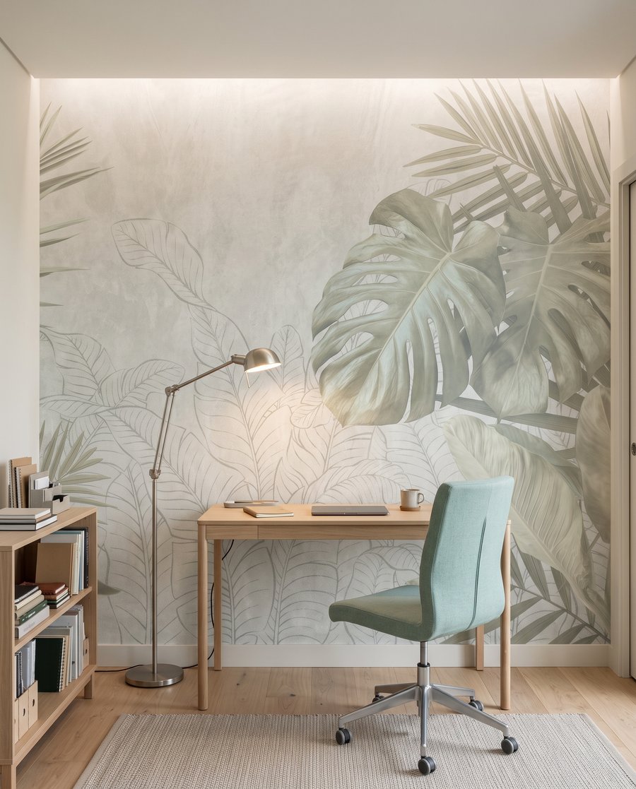 Tropical leaves, sketched — interior 6