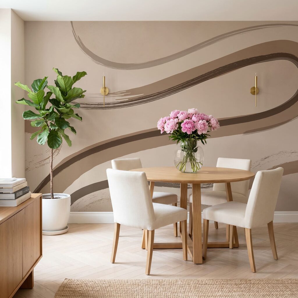 Looping Brushstrokes in an interior