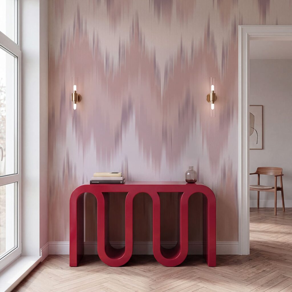Watercolour Zigzags in an interior
