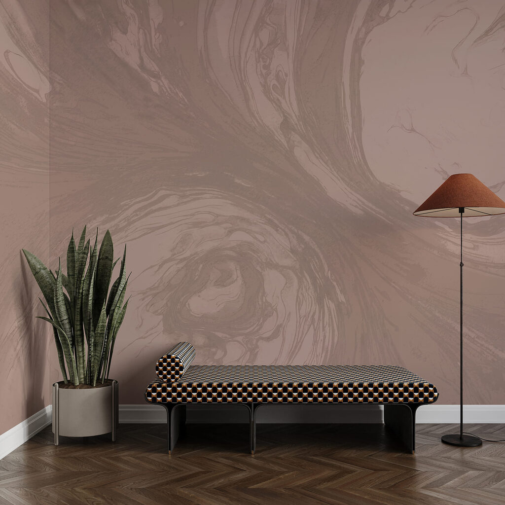 Softly Swirling Paint in an interior