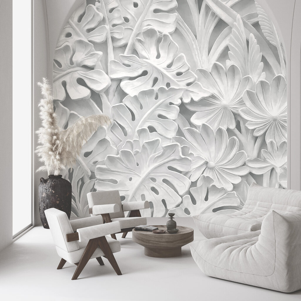 Carved Tropical Flowers — interior 2
