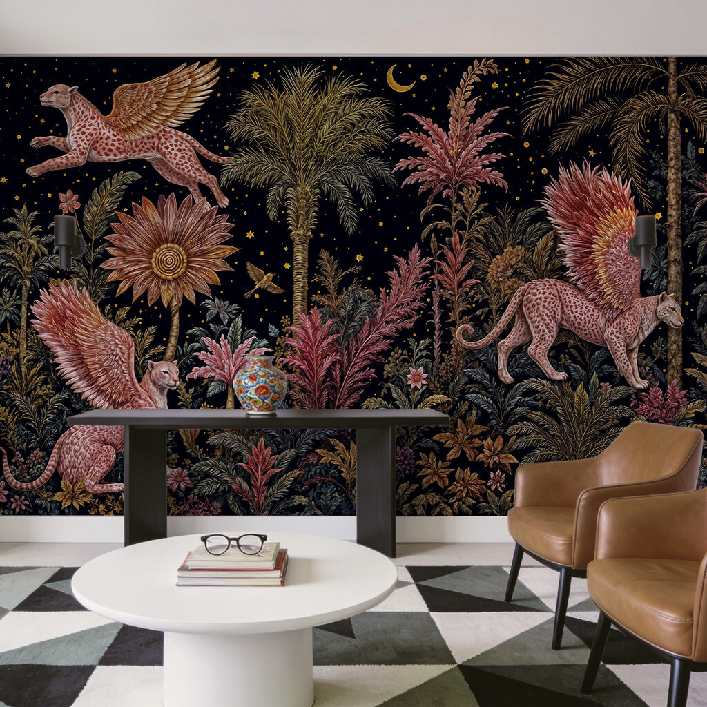 Cats with Wings in an interior