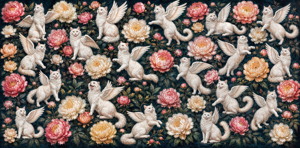 Winged Cat Garden — full design
