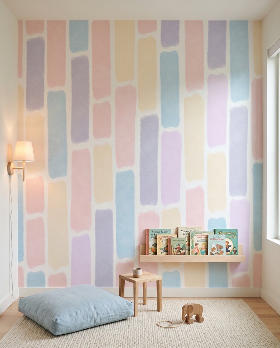 Watercolour Tiles in an interior