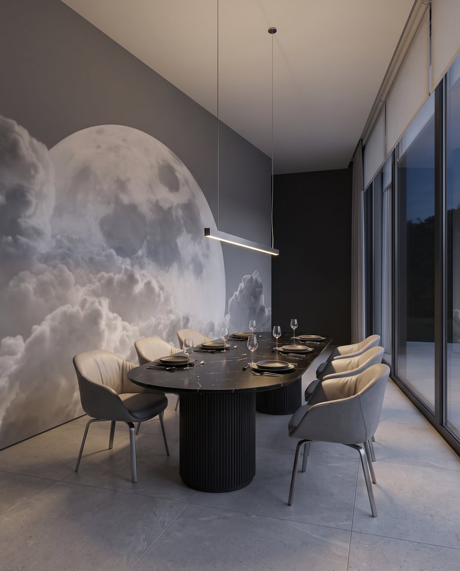 Moon Among Clouds — interior 1