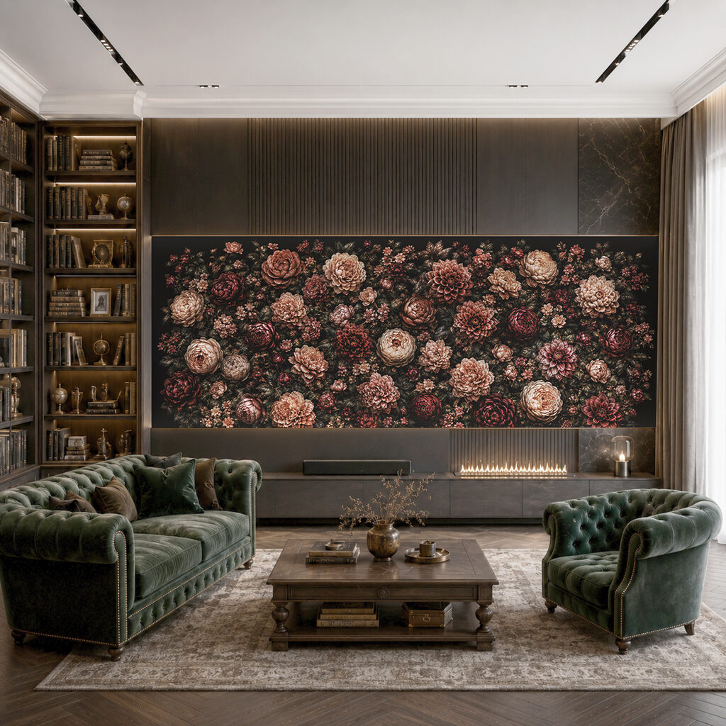 Midnight Flower Tapestry — interior 2