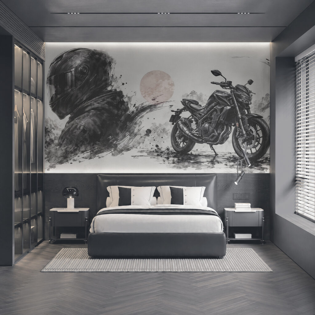 Motorcycle in Ink — interior 3