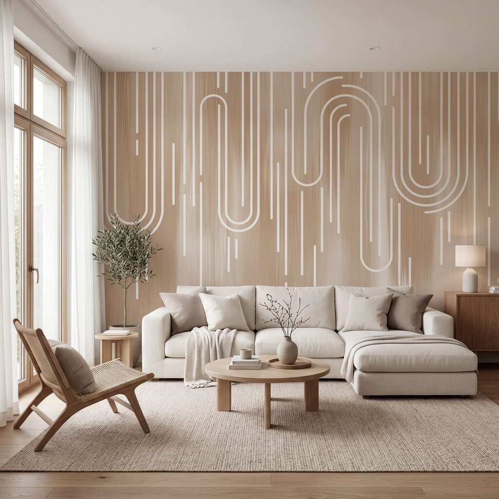 Looped Light Lines in an interior