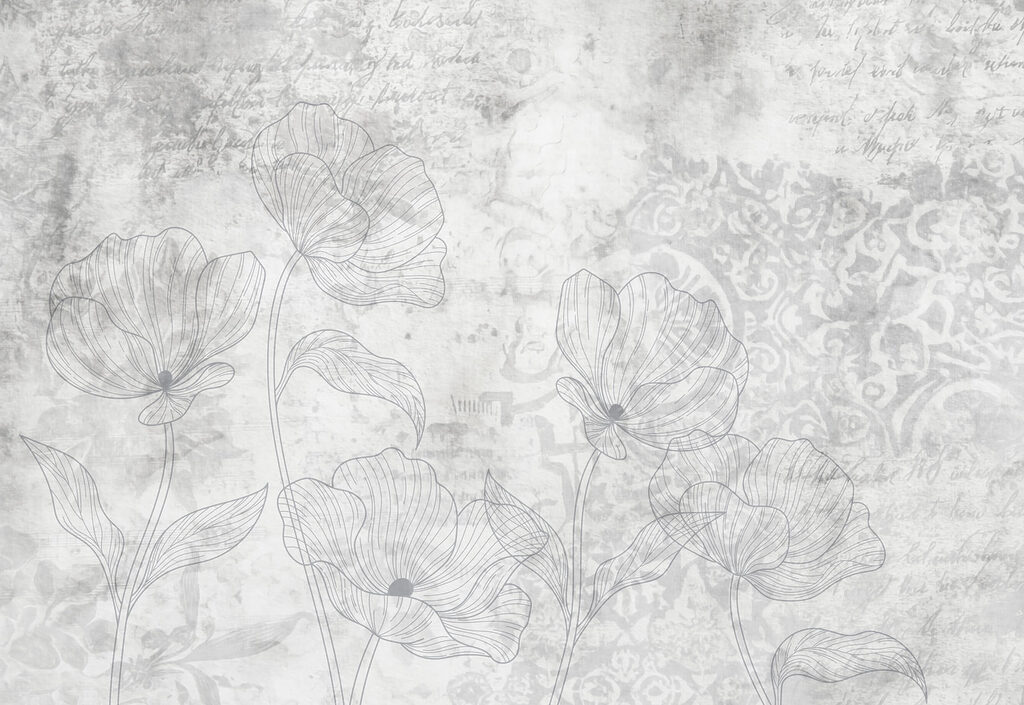 Faded Floral Scrollwork — full design
