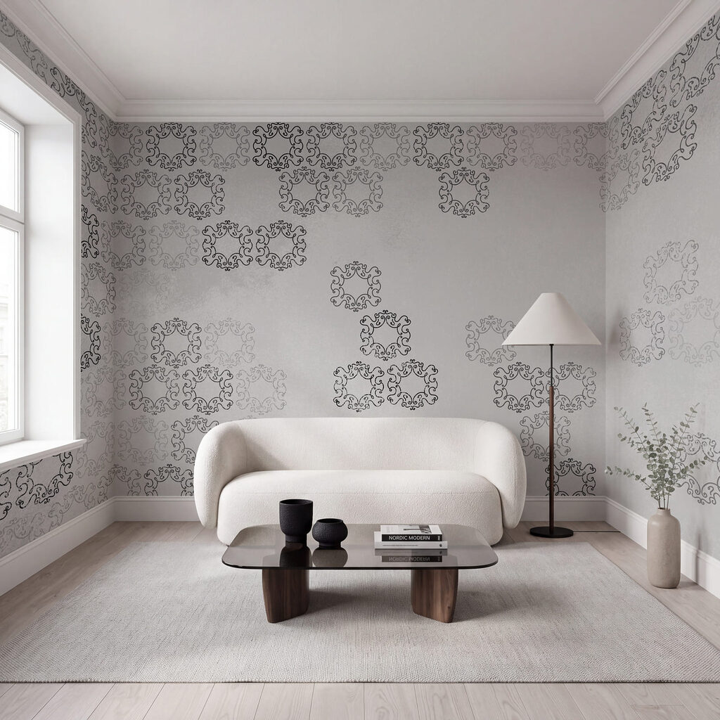 Faded Floral Geometry — interior 1