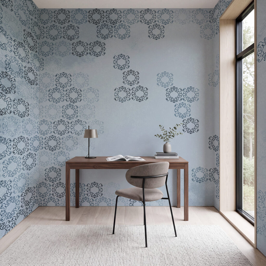 Faded Floral Geometry — interior 1