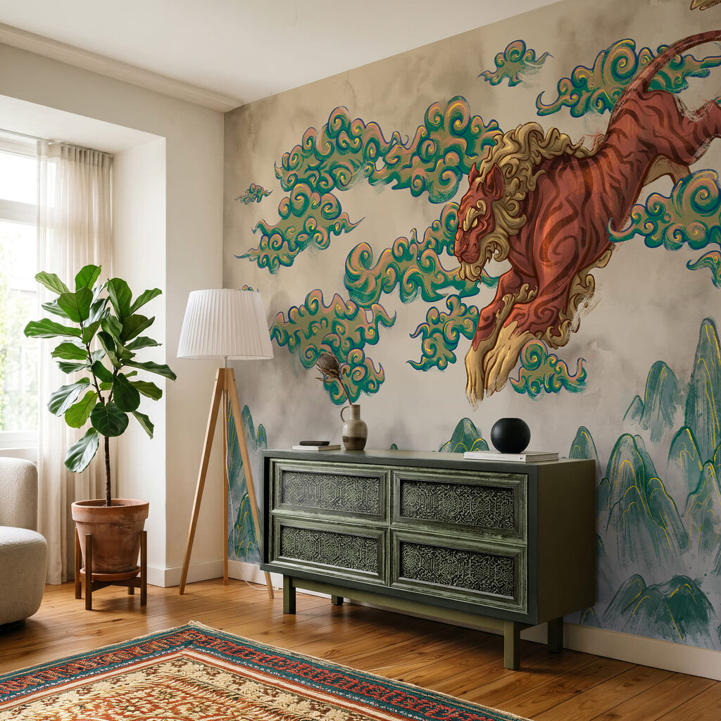 Tiger Above Mountains — interior 2