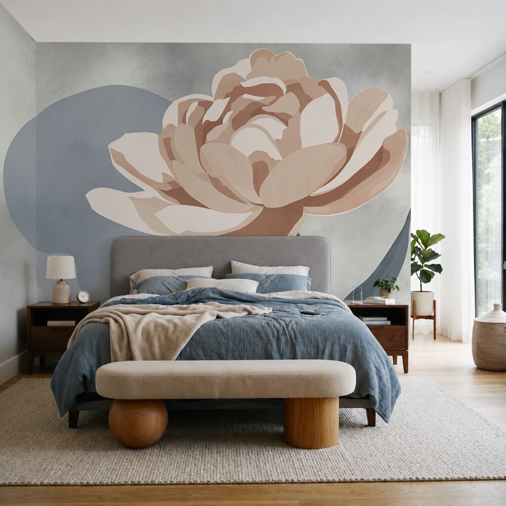 Painted Single Peony — interior 2