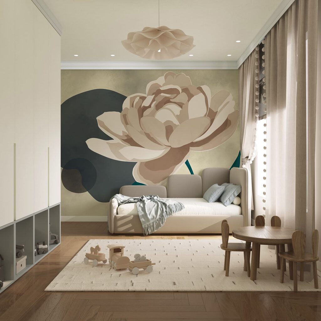 Painted Single Peony — interior 3