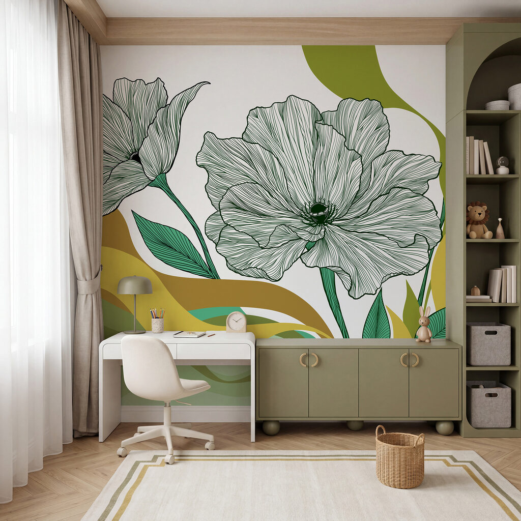 Flowers and Colour Ribbons — interior 2