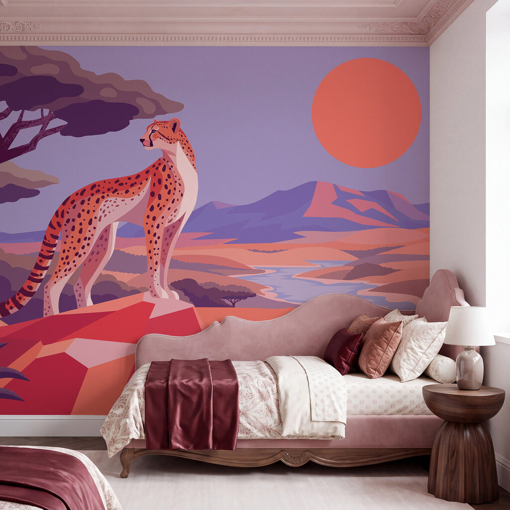 Cheetah at Sunset — interior 1