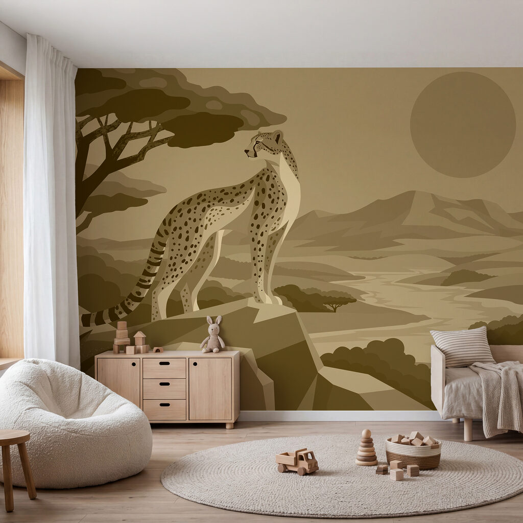 Cheetah at Sunset — interior 1