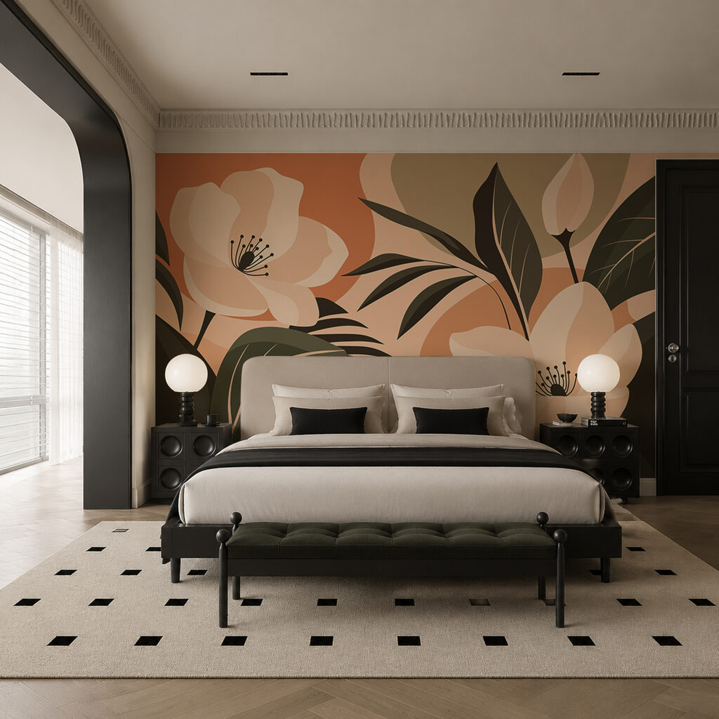 Bold Botanical Blooms in an interior
