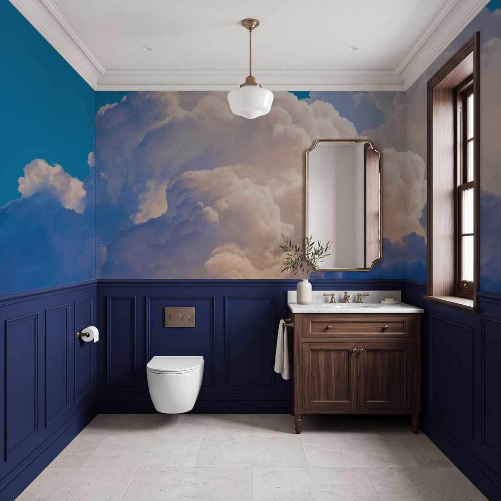 Clouds Rising in an interior