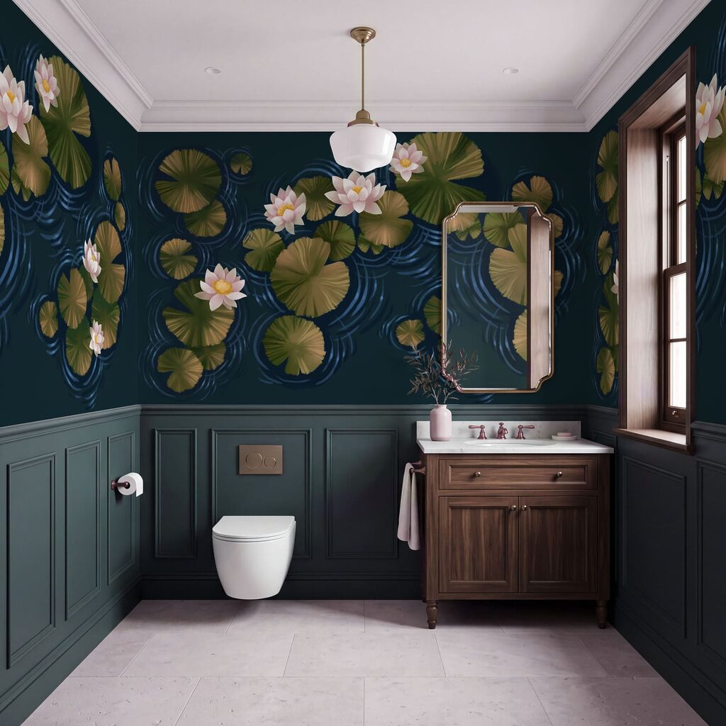 Water Lily Pond in an interior