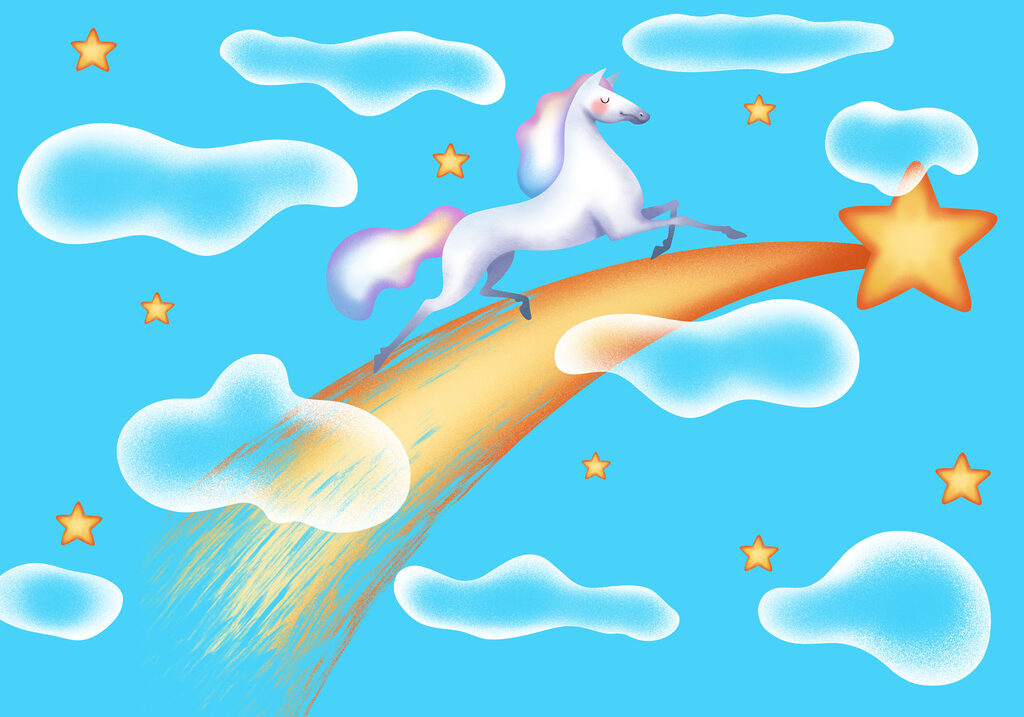 Unicorn Shooting Star — full design