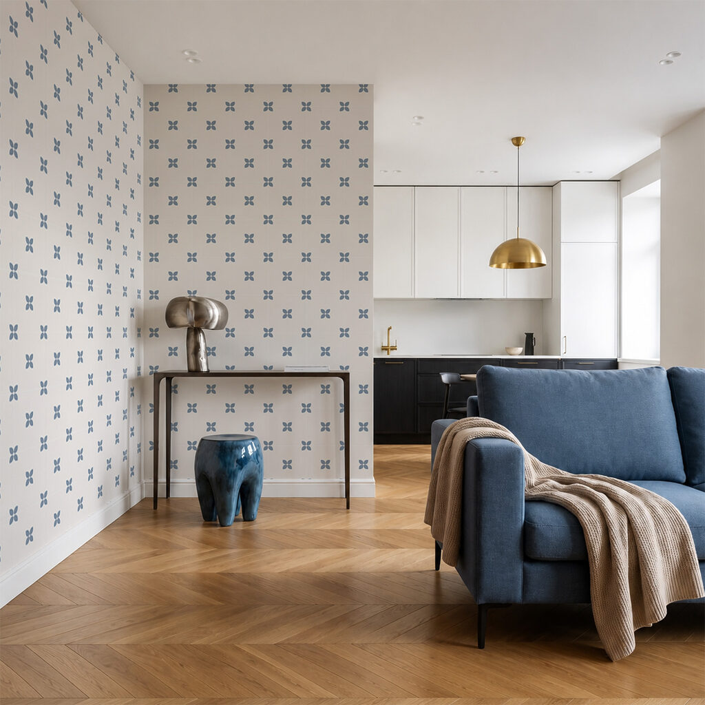 Tiny Floral Motifs in an interior