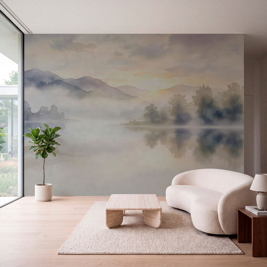 Morning Lake Watercolour — interior 3