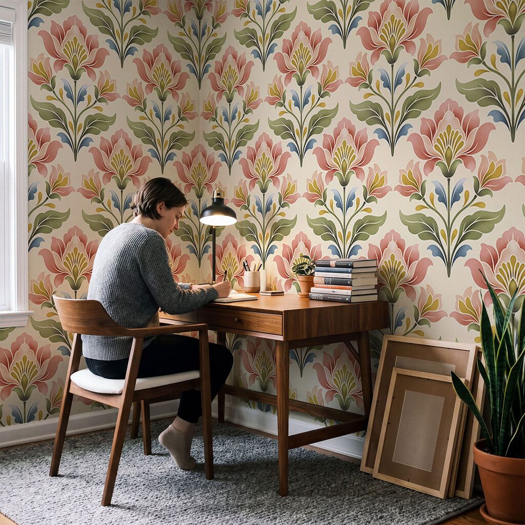 Folk Leaf Pattern — interior 3