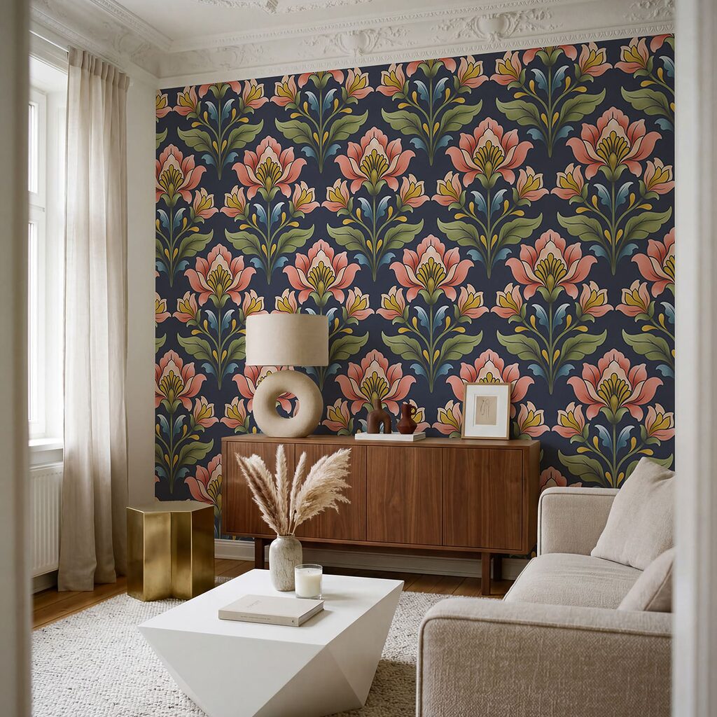 Folk Leaf Pattern — interior 3