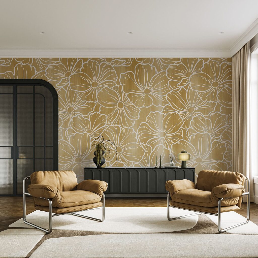 Floral Outline Pattern — interior 2