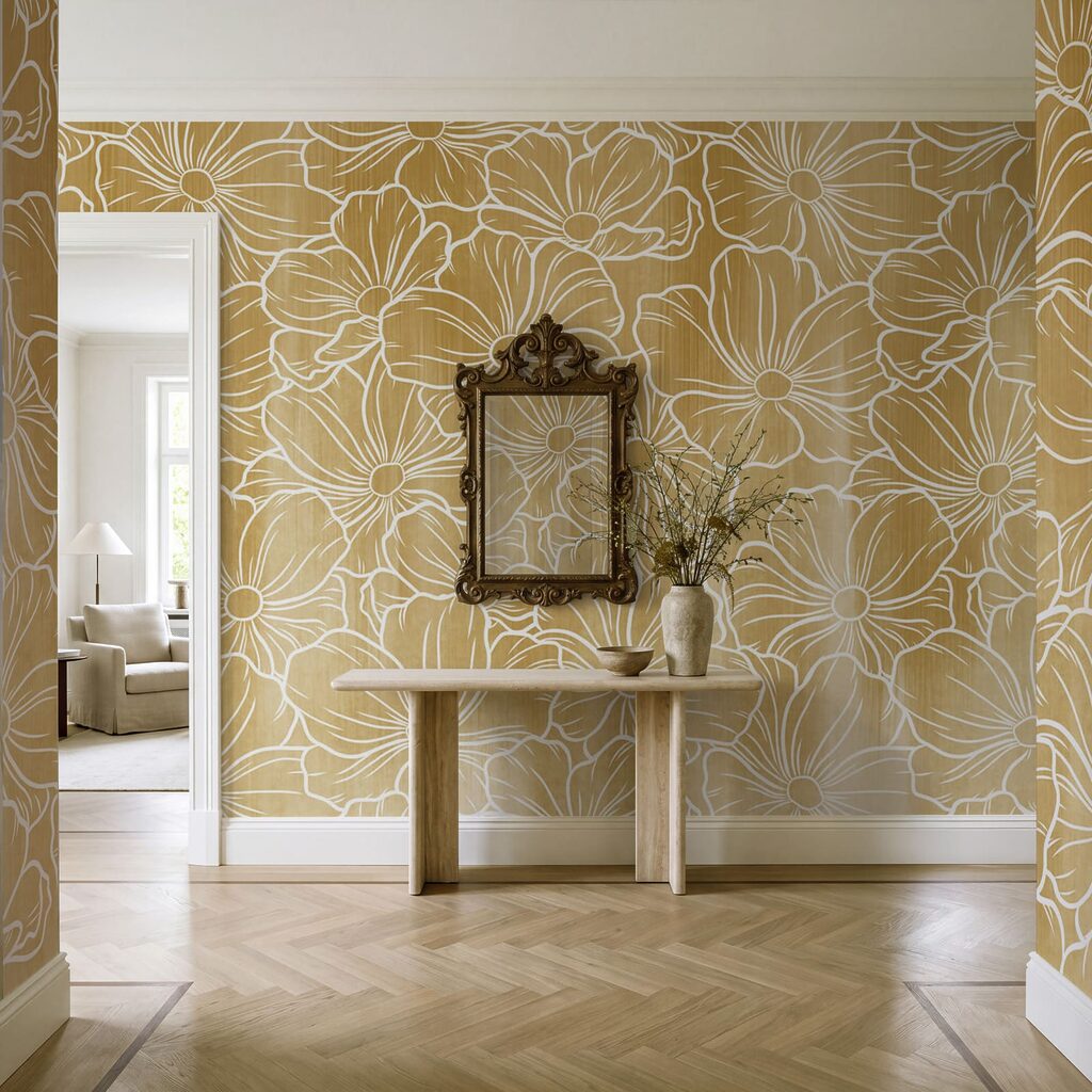 Floral Outline Pattern — interior 3