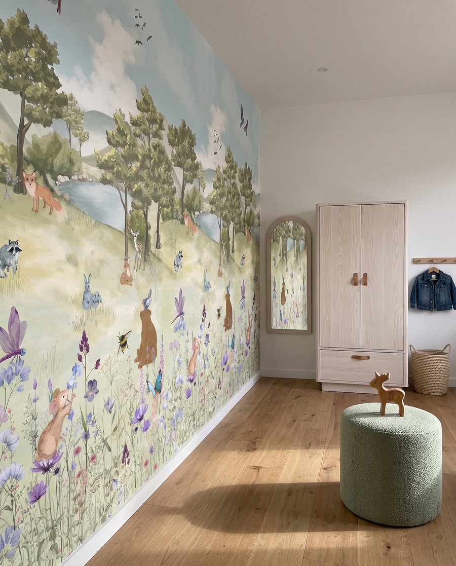 Woodland friends among meadow flowers — interior 6